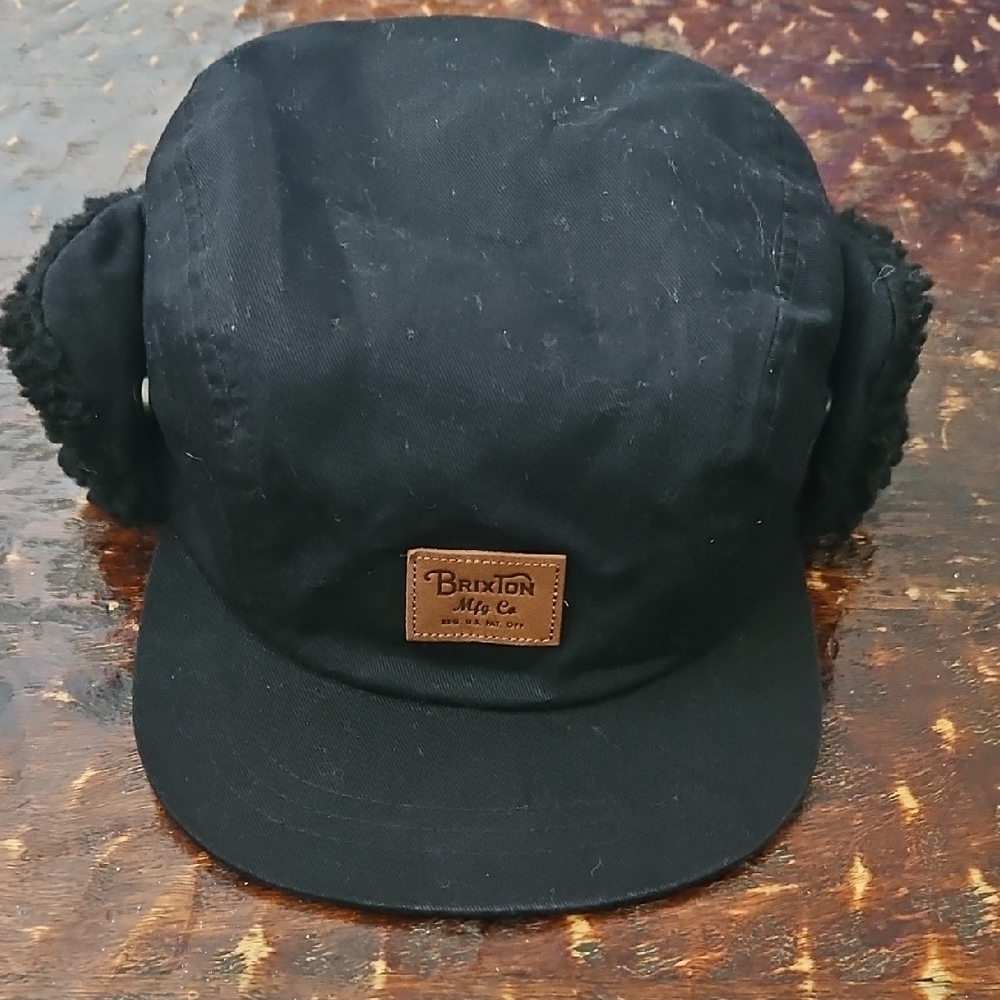 Brixton Black Cap with Ear Flaps